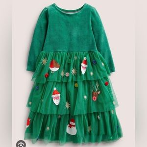 Boden toddler Christmas dress size 3-4 yr. New in package.